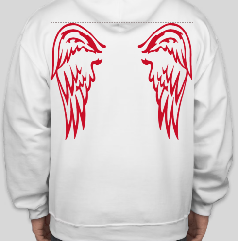 white AC hoodie (blood)